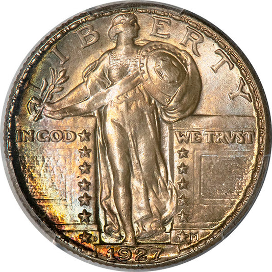 (5762) 1927-D 25C PCGS MS67