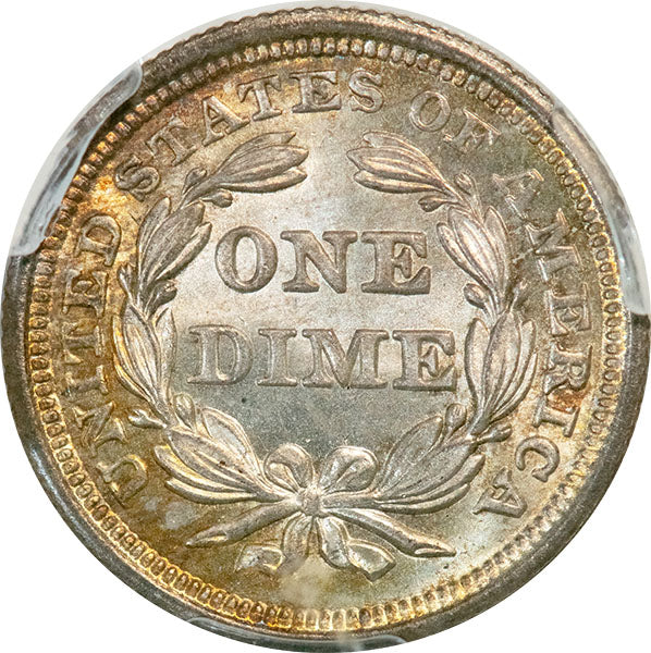 (4581) 1842 10C PCGS MS66+ CAC