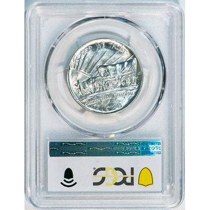 1938 50C Oregon PCGS MS66 CAC Silver commemorative reverse slab