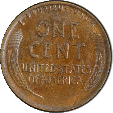 1914-D 1C PCGS AU58 Lincoln Cent reverse