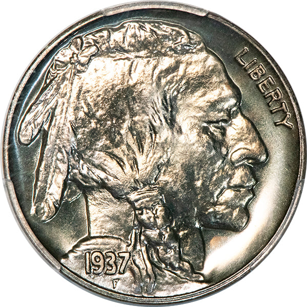 1937 5C PCGS PR67 CAC Buffalo Nickel obverse