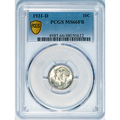 (4985) 1931-D 10C PCGS MS66FB ***