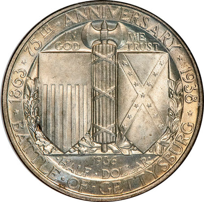 (9305) 1936 50C NGC MS67 Gettysburg reverse