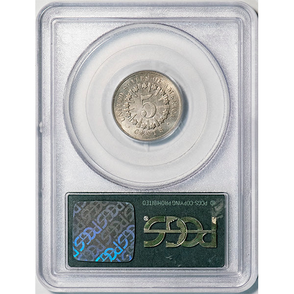 (3790) 1866 5C PCGS MS64 CAC Old Holder