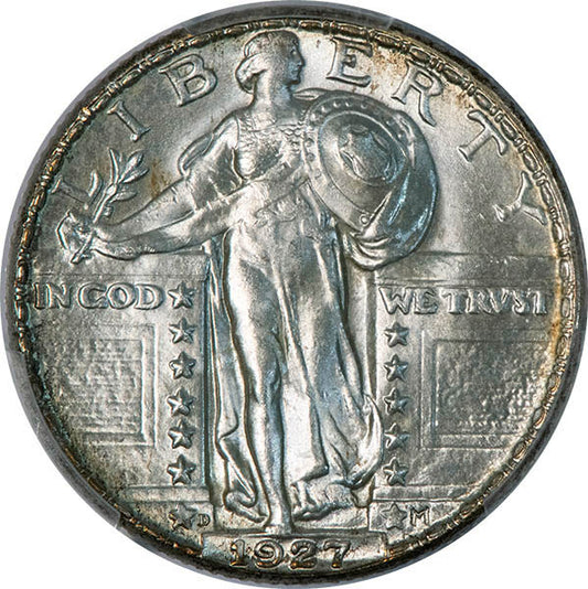 (5762) 1927-D 25C PCGS MS65 CAC