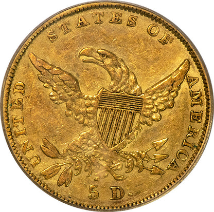 (8174) 1836 $5 PCGS XF45 Liberty reverse