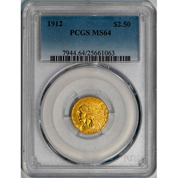 (7944) 1912 $2.50 PCGS MS64