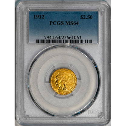 (7944) 1912 $2.50 PCGS MS64