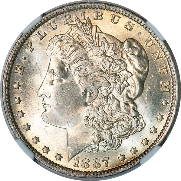 1887-O $1 NGC MS63 Morgan Dollar obverse