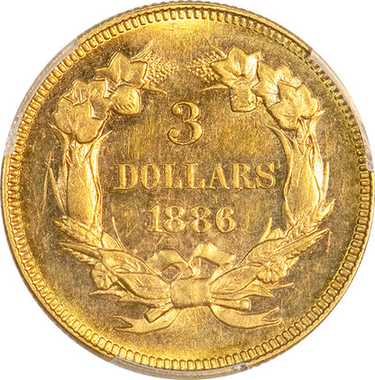 (8808) 1886 $3 PCGS MS63PL