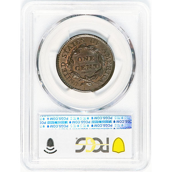 1817 1C 13 Stars PCGS AU58+ CAC Reverse Slab