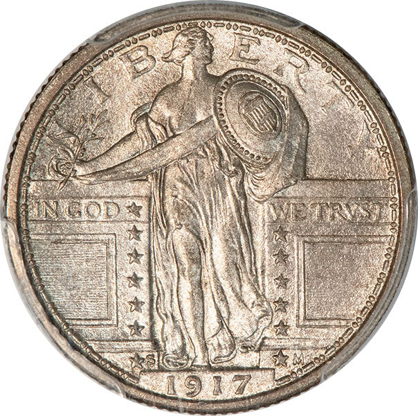 1917-S 25C Type 1 PCGS MS66FH Standing Liberty Quarter obverse