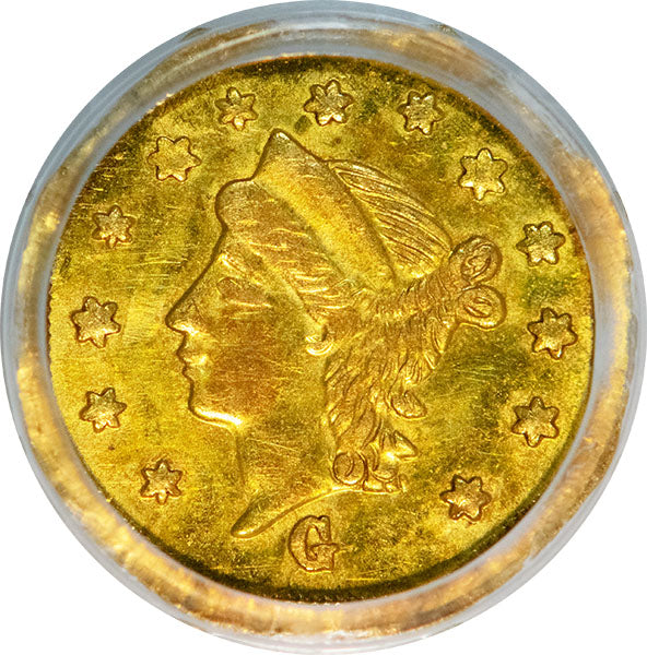 1867 G25C BG-741 PCGS MS63 California Fractional Gold obverse