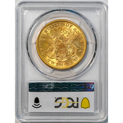 (8956) 1869-S $20 PCGS MS61 Liberty reverse slab