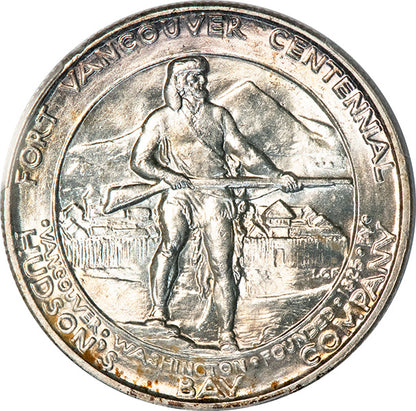 1925 50C Fort Vancouver PCGS MS65 Silver commemorative reverse