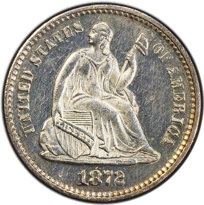 1872 H10C PCGS PR62 Liberty Seated Half dime obverse