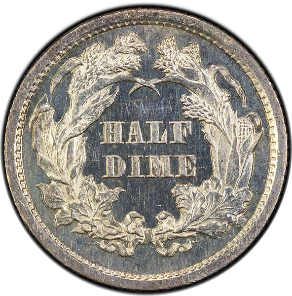 1872 H10C PCGS PR62 Liberty Seated Half dime reverse