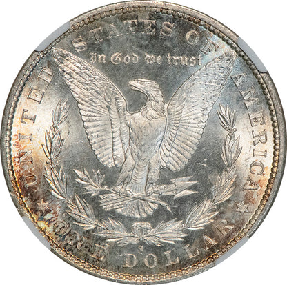 (7118) 1880-S $1 NGC MS68 Morgan reverse