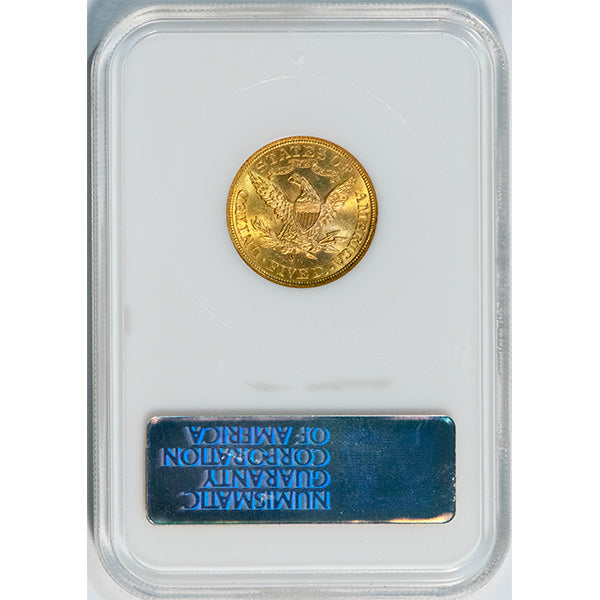 1902-S $5 NGC MS64 CAC Liberty head gold reverse slab