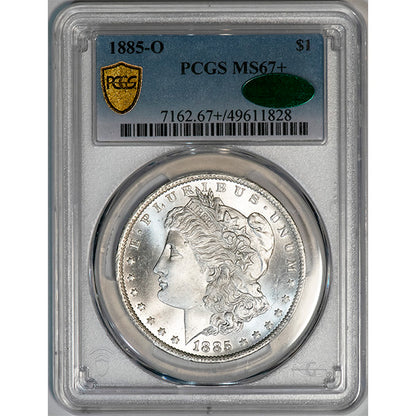 (7162) 1885-O $1 PCGS MS67+ CAC