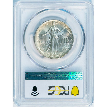 1936 50C Lynchburg PCGS MS66 Silver Commemorative reverse slab