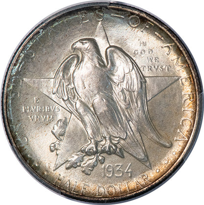 (9381) 1934 50C Texas PCGS MS67 CAC