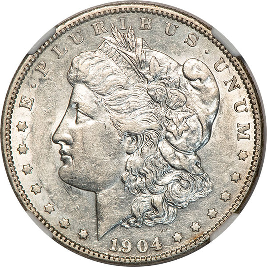 1904-S $1 NGC AU53 Morgan Dollar obverse