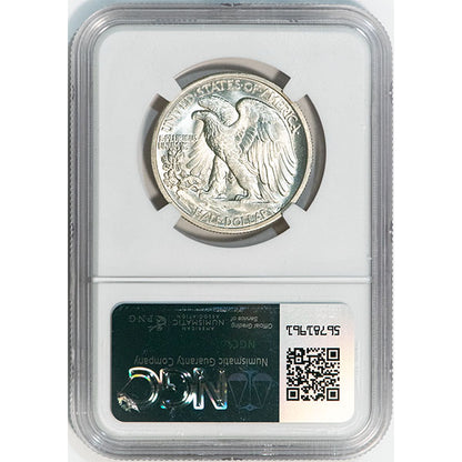 1941-S 50C NGC MS65 Walking Liberty Half Dollar reverse slab