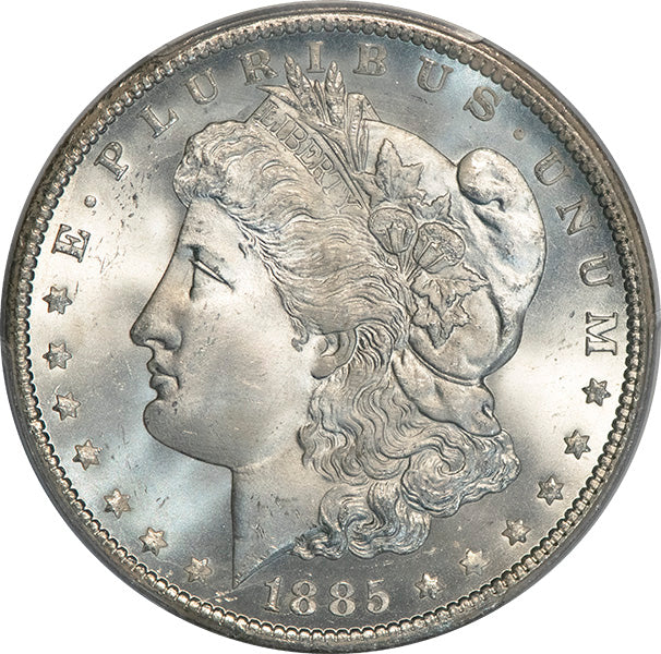 (7160) 1885-CC $1 PCGS MS66+ Morgan obverse