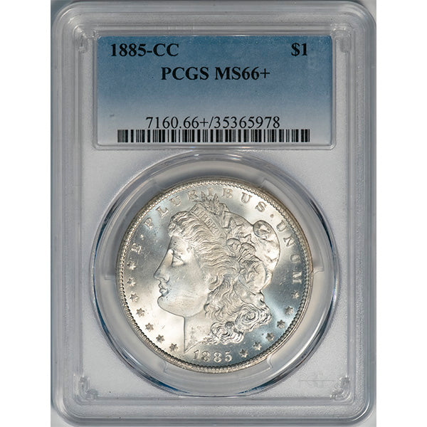 (7160) 1885-CC $1 PCGS MS66+ Morgan slab