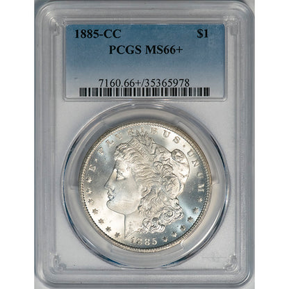 (7160) 1885-CC $1 PCGS MS66+ Morgan slab