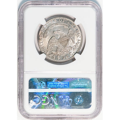 1831 50C O-102, R.1 NGC AU58 Turban half dollar reverse slab