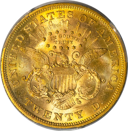 (8951) 1867 $20 PCGS MS61