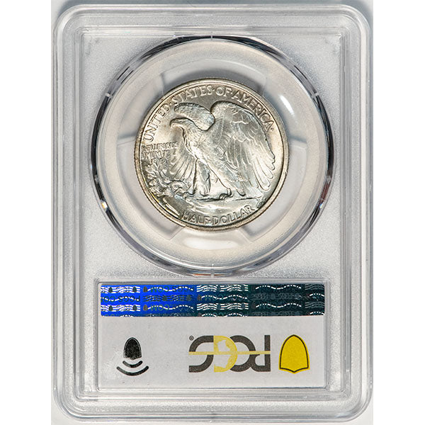 1918 50C PCGS MS64 CAC Walking Liberty Half Dollar reverse slab