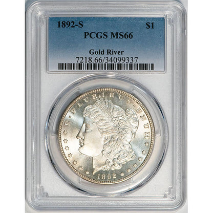 (7218) 1892-S $1 PCGS MS66 ***