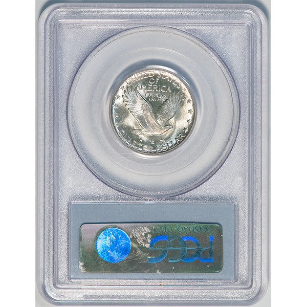 1926-D 25C PCGS MS64 Standing Liberty reverse slab