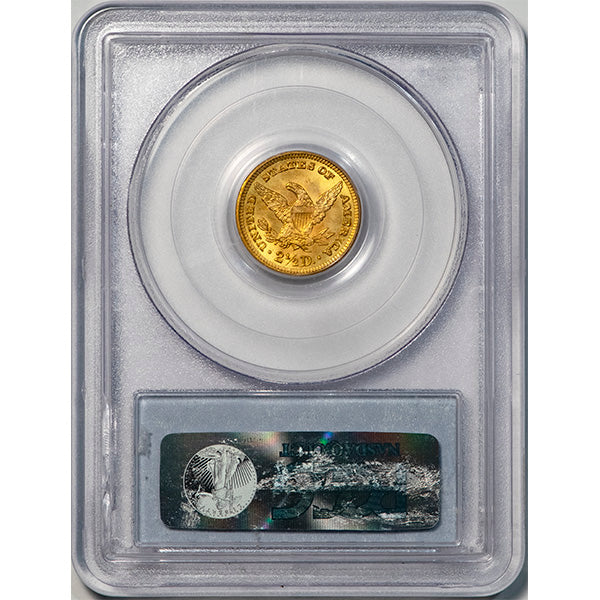 (7856) 1904 $2.50 PCGS MS65 CAC Liberty Head reverse slab