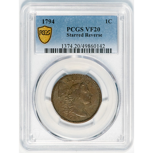 (1374) 1794 1C Starred Reverse PCGS VF20 ***