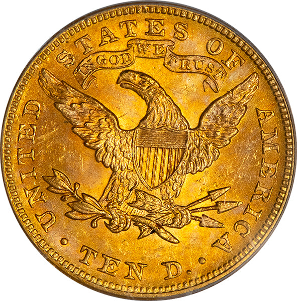 (8742) 1899 $10 PCGS MS63 Liberty Head reverse