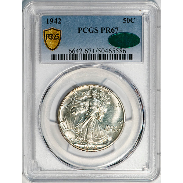 (6642) 1942 50C PCGS PR67+ CAC