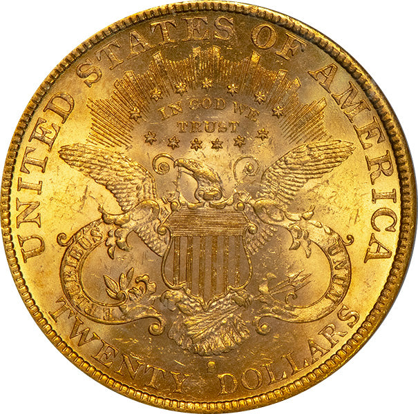 (9021) 1892-S $10 PCGS MS62 Liberty reverse