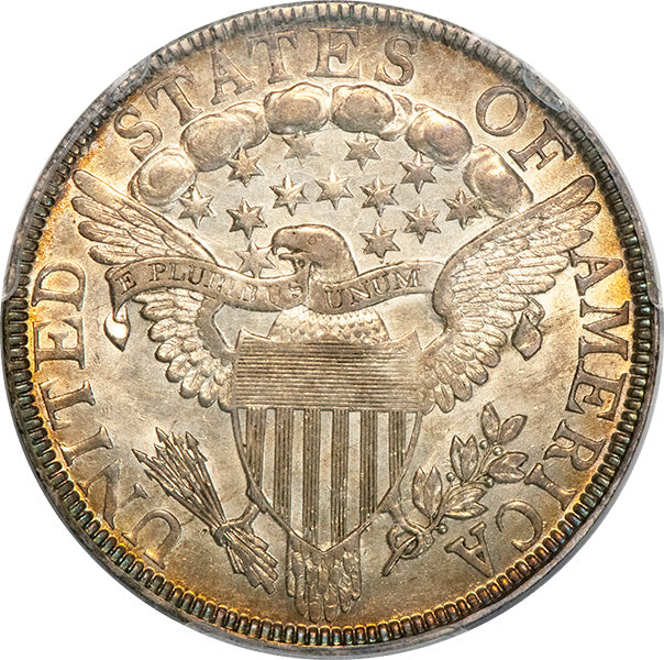 (6066) 1803 50C PCGS AU58 Bust Half reverse