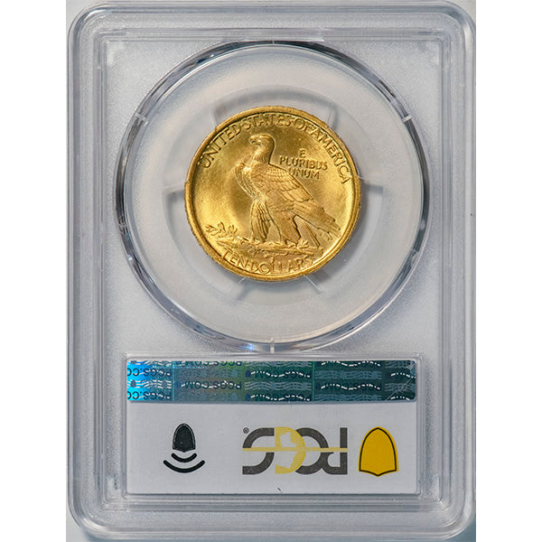 (8852) 1907 $10 PCGS MS65 Indian reverse slab