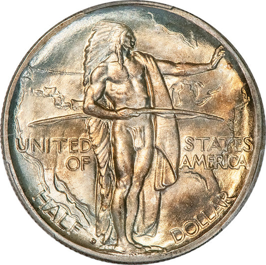 (9349) 1938-D 50C PCGS MS67 CAC Oregon obverse