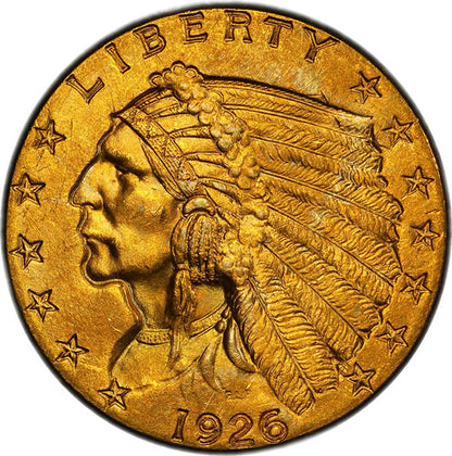 (7950) 1926 $2.50 PCGS MS64+ Indian obverse