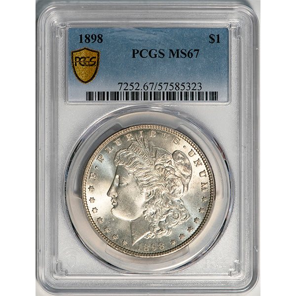 (7252) 1898 $1 PCGS MS67
