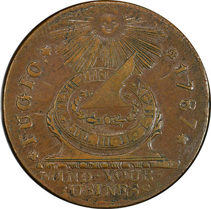 (0883) 1787 Fugio 1C PCGS States United AU50BN