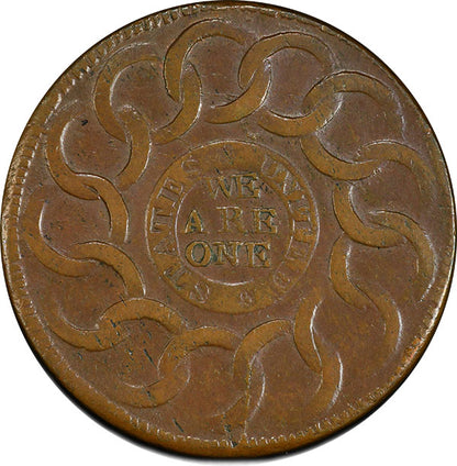 (0883) 1787 Fugio 1C PCGS States United AU50BN