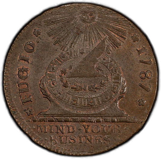 (0889) 1787 Fugio 1C United States, 4 Cinq PCGS MS65BN CAC