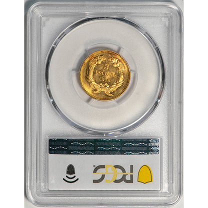 (8001) 1879 $3 PCGS MS63